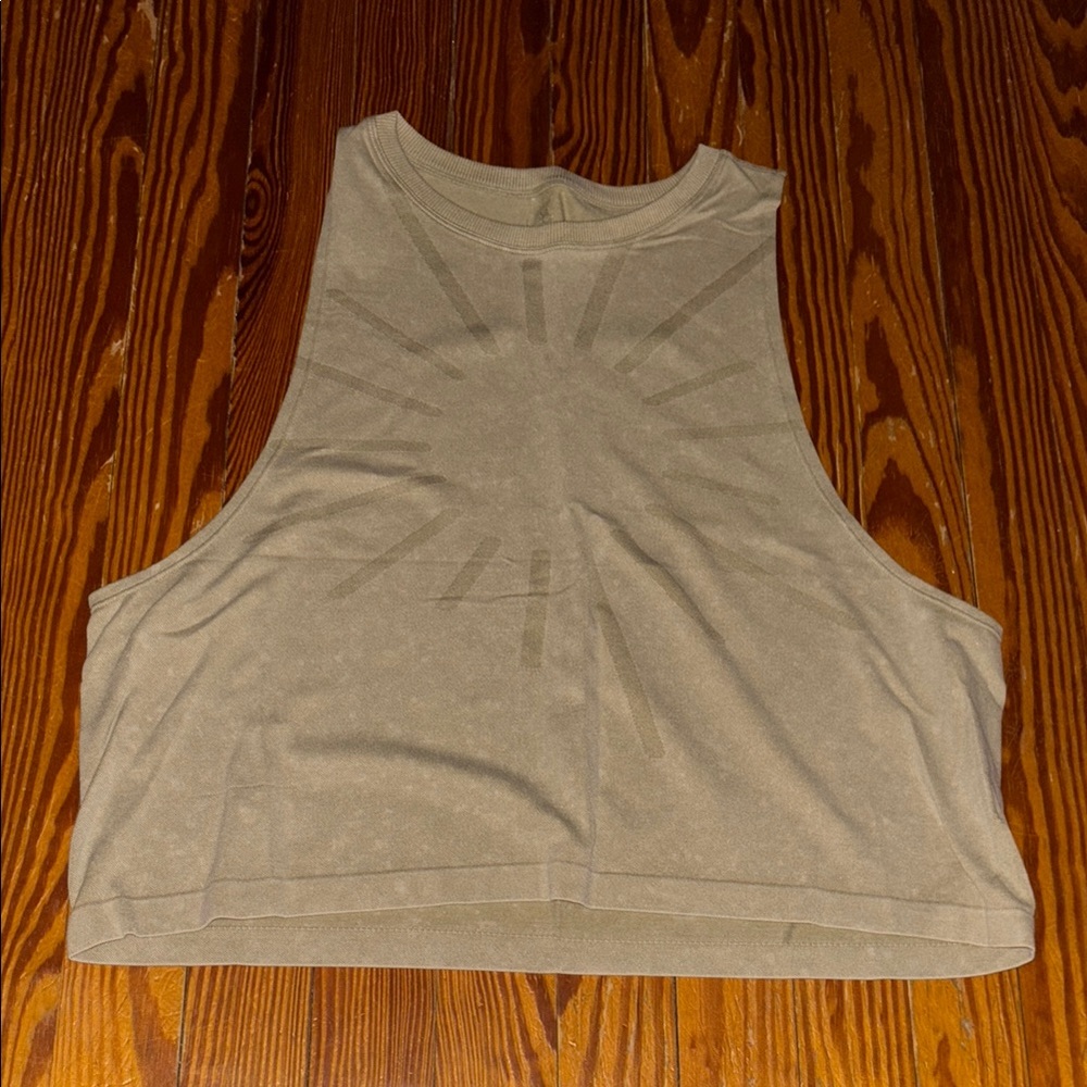 Stylish Tan Sleeveless Women's Top